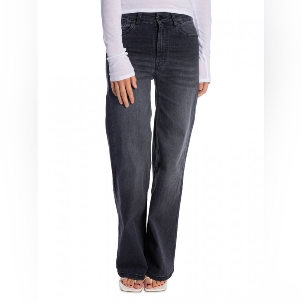 Lois Denim Black Women's Straight Leg Jeans, Size 34